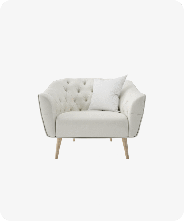 Faux leather Luxe Armchair
